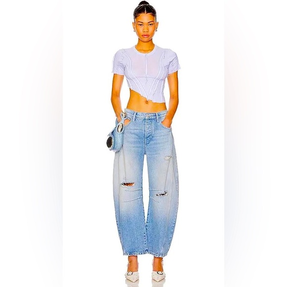 Good American Denim - NWT. Good American Good Extreme Barrel Indigo Jeans Size 6